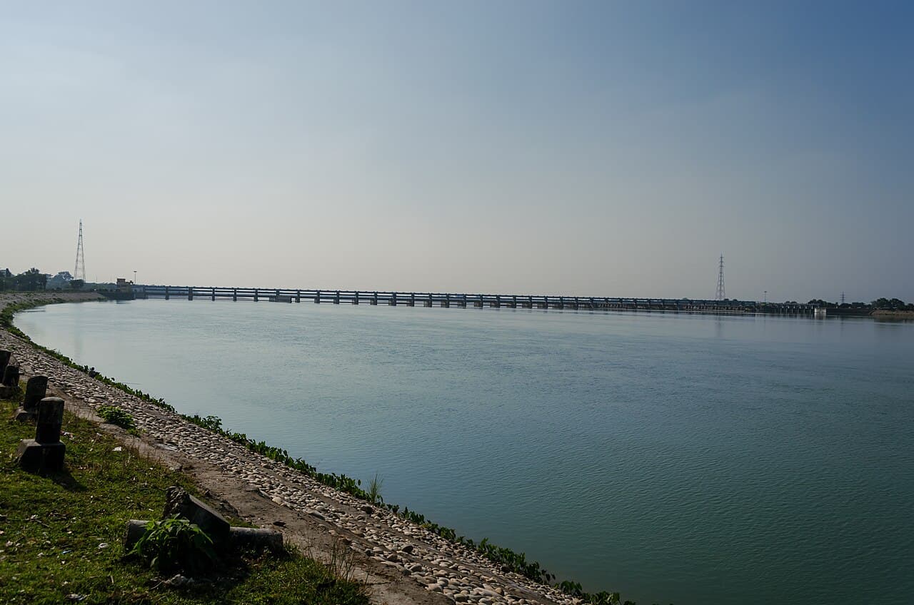 Gandak river landscape in Bihar